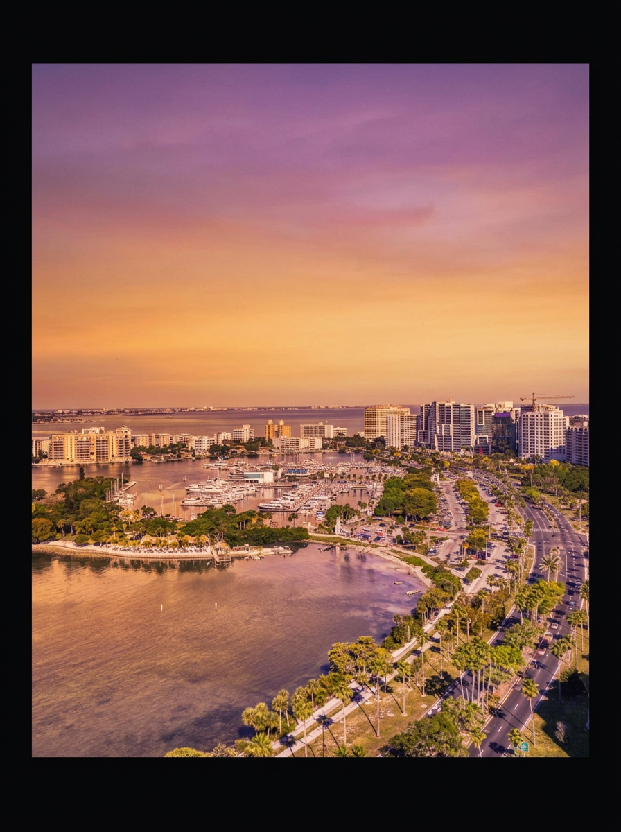 Downtown Sarasota skyline and bayfront